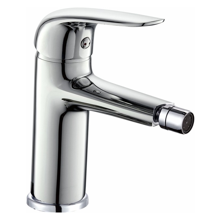 Bidé csaptelep, egykaros kerámiapatron, króm