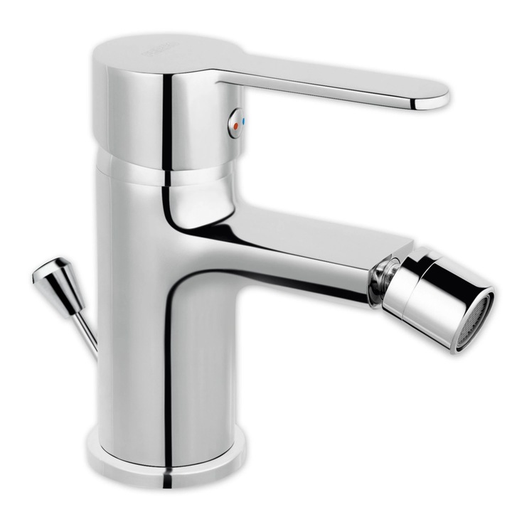 Baterie bideu, cartus ceramic monocomanda, crom, 10,7 cm