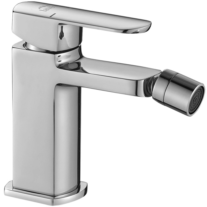 Смесител за биде, едноръкохватков керамичен патрон, хром, 13.3см