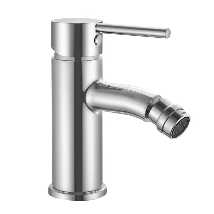 Bidé csaptelep, egykaros kerámiapatron, króm, 14,6 cm