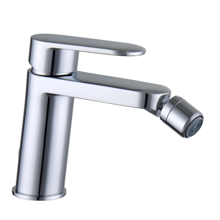 Bidé csaptelep, egykaros kerámiapatron, króm, 13,18 cm