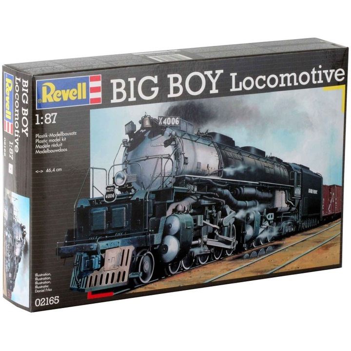 Model de asamblare, Revell, Locomotiva Big Boy, 84 piese