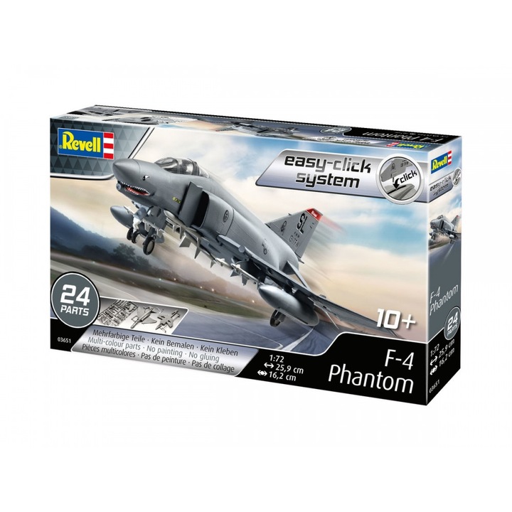 Сглобяем модел, Revell, Американски изтребител F-4 Phantom, 24 части