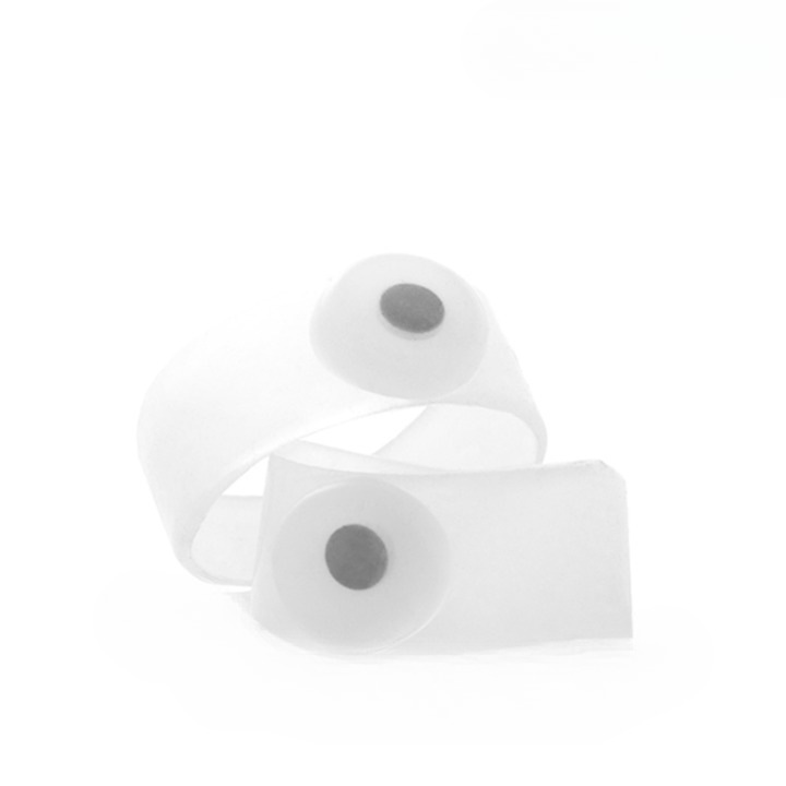 Inele de slabit magnetice OM Market, 2 piese, Silicon, Transparent