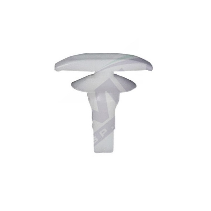 Set 10 bucati clipsuri garnituri, Romix 62091, pentru Mitsubishi, Toyota, Honda, Hyundai, Lexus, 5 x 14.9 mm, alb