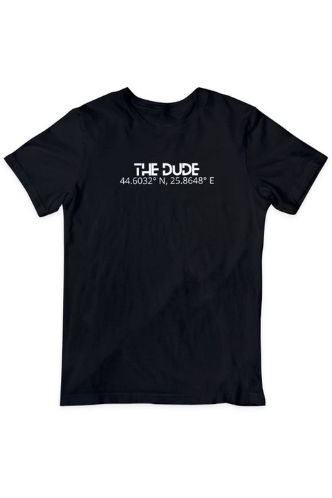 Tricou unisex, Slow Down, Bumbac, Negru, M