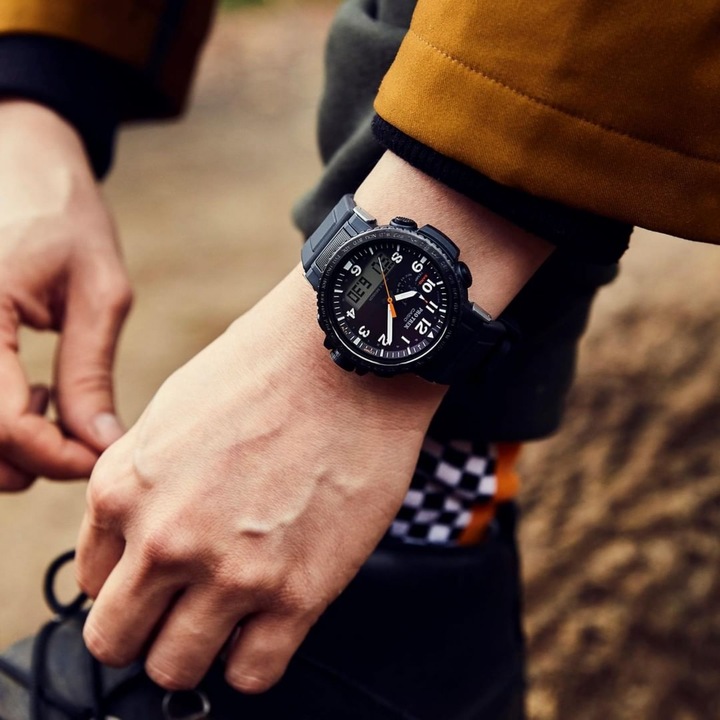 Ceas Barbati, Casio, Pro Trek Tough Solarwqfaszgxhc, Negru, Negru