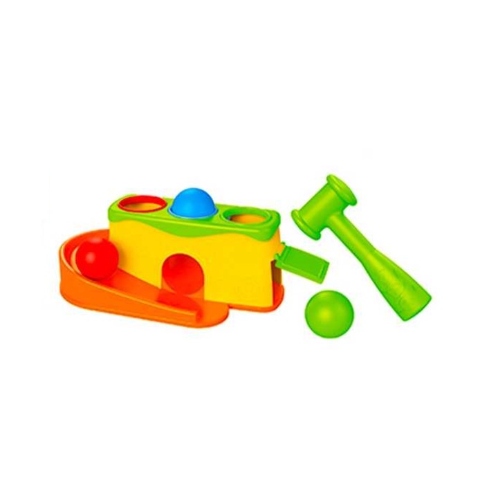 Ügyességi játék, golyós kalapács, gyerekeknek, 27 x 13,5 x 10,5 cm