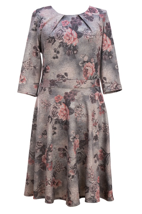 Rochie dama R48, Gri deschis