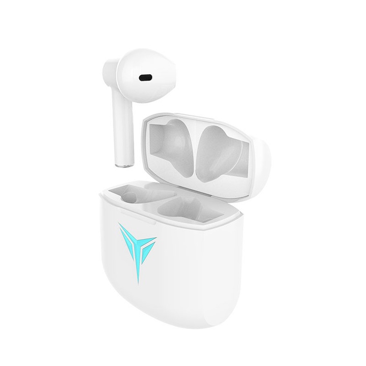 Casti bluetooth wireless T5, pentru orice telefon, GIDA-CRIS GC033, cu design modern, sunet HIFI stereo, functii touch si tehnologie de reducere a zgomotului