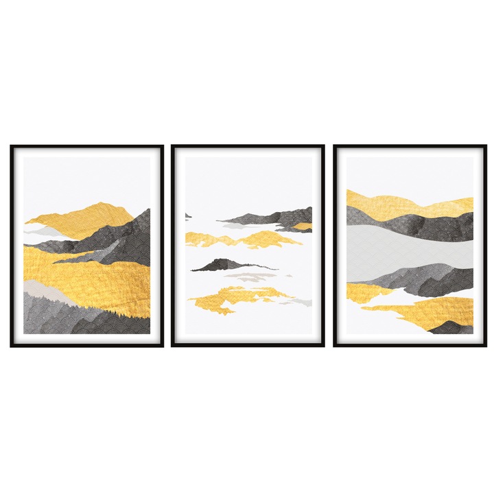 Poster decorativ cu rama, PoStar, MDF, P2128, Multicolor