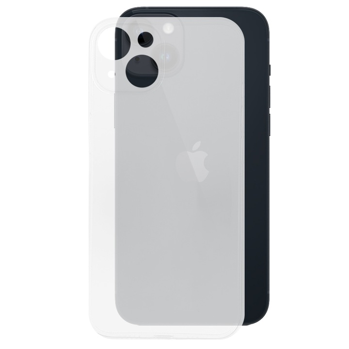 Кейс 0.3мм за Apple iPhone 14 Plus, SILKASE, тънък, цвят бял/прозрачен, матова пластмаса