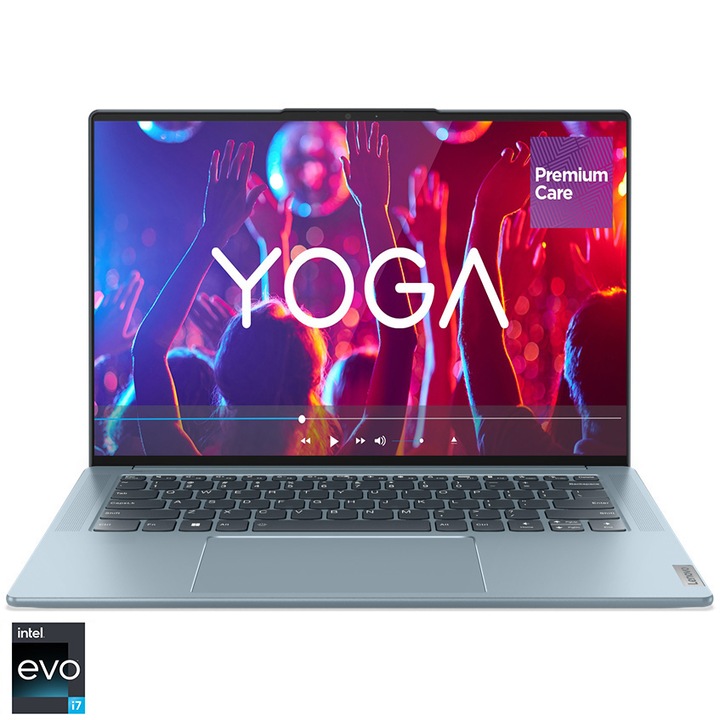 Лаптоп Ultrabook Lenovo Yoga Slim 7 ProX 14IAH7, Intel® Core™ i7-12700H, 14.5", 3K, RAM 16GB, 512GB SSD, Intel® Iris® Xᵉ Graphics, Windows 11 Home, Dark Teal