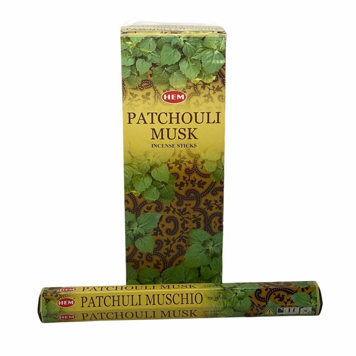 Set betisoare parfumate HEM, PATCHOULI MUSK, 6 cutii x 20 betisoare