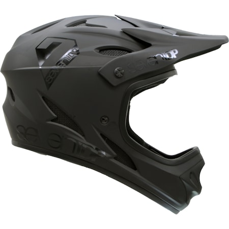 Casca full face bicicleta, 7IDP M1, M 57 - 58cm, negru, ABS