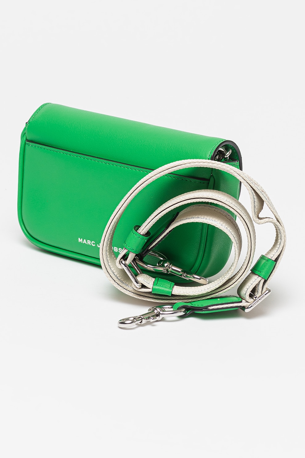 Marc Jacobs, Geanta crossbody mica din piele The, Verde marin eMAG.ro