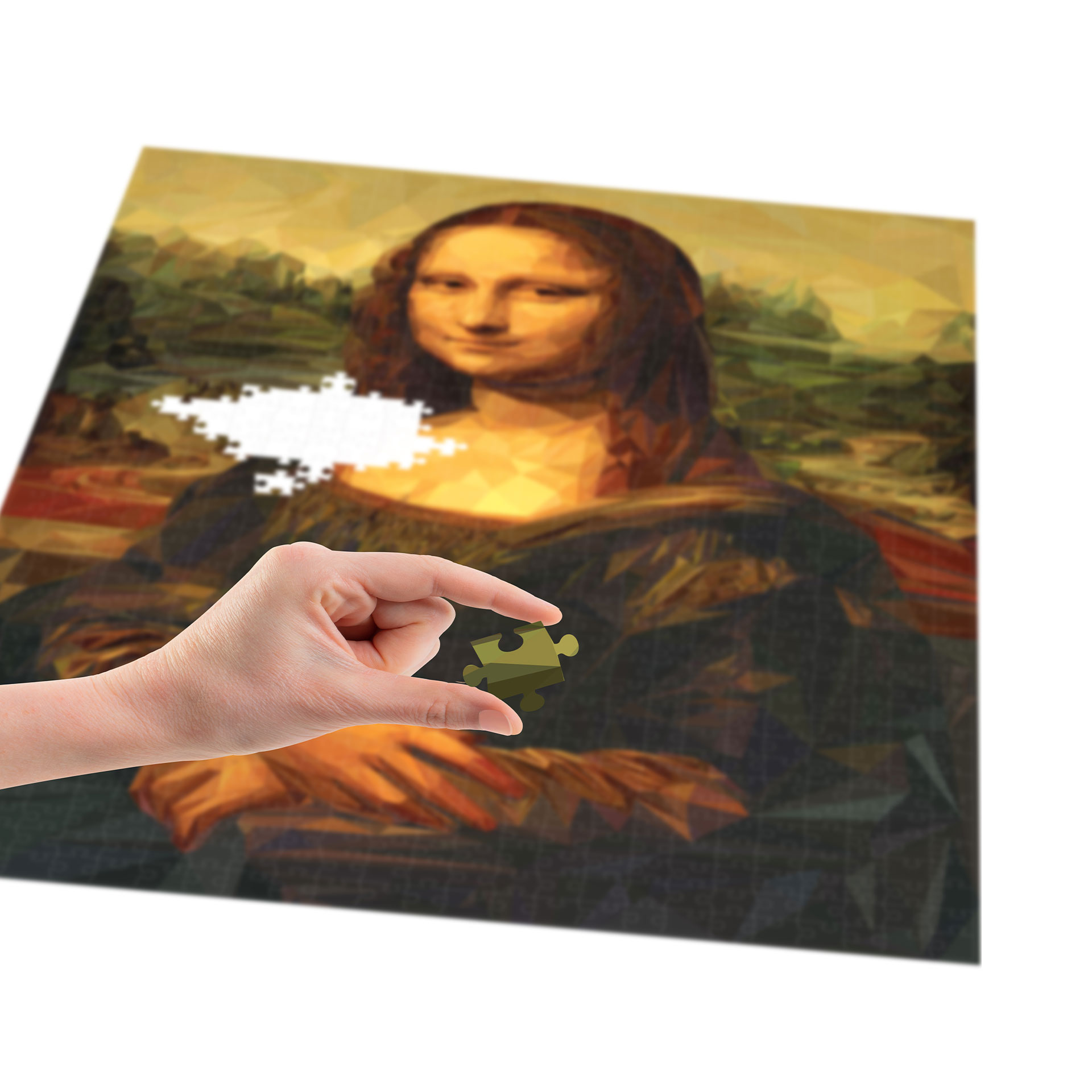 Пъзел Grafix Мона Лиза, Художествен, 50 х 70 cm, 1000 Части - eMAG.bg