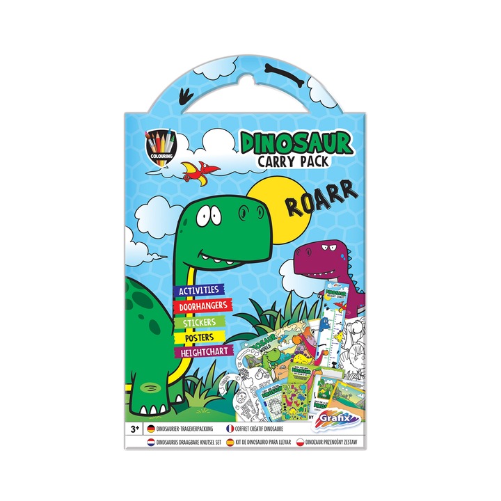 Set de colorat, Grafix, Dinozaur
