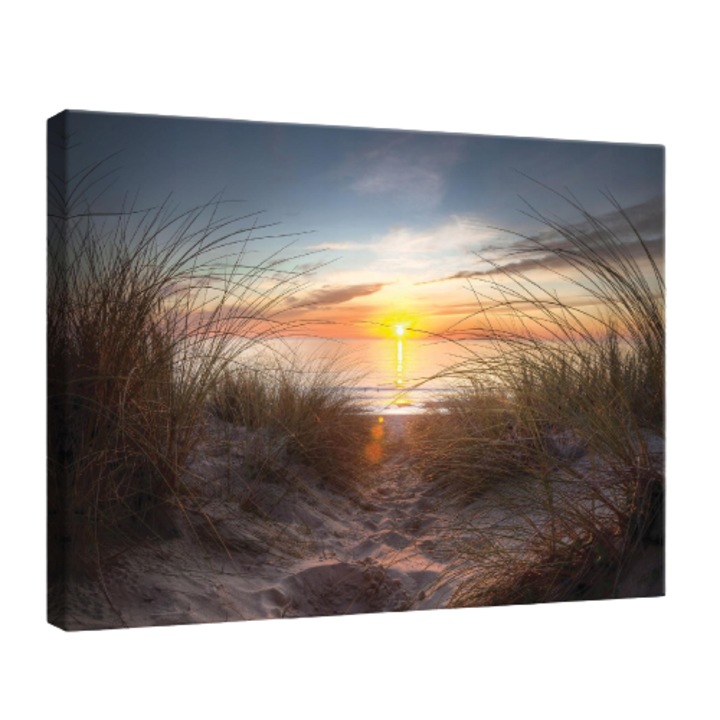 Tablou Canvas Peisaj Mare Plaja Natura 80x60 cm, Modern Design Tablou, Pentru Living Dormitor Camera De Zi, Creative Decor