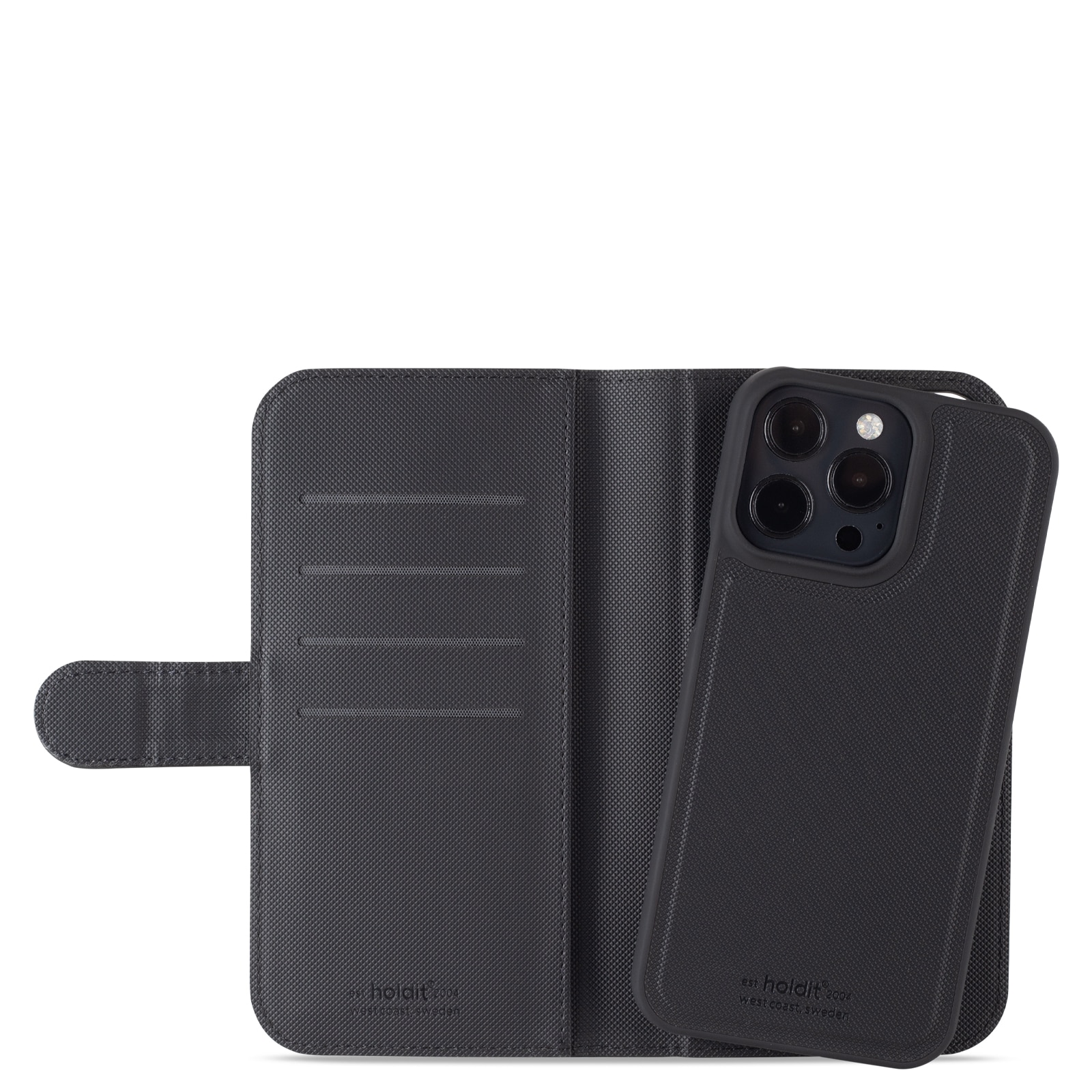 Holdit Wallet Case Magnet Plus voor de Apple iPhone 17 Pro Max - Zwart