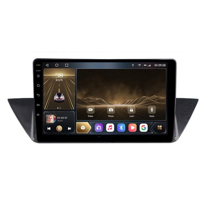 Multimedia cu navigatie, pentru BMW X1, 2009-2012, Android, 4+1+16