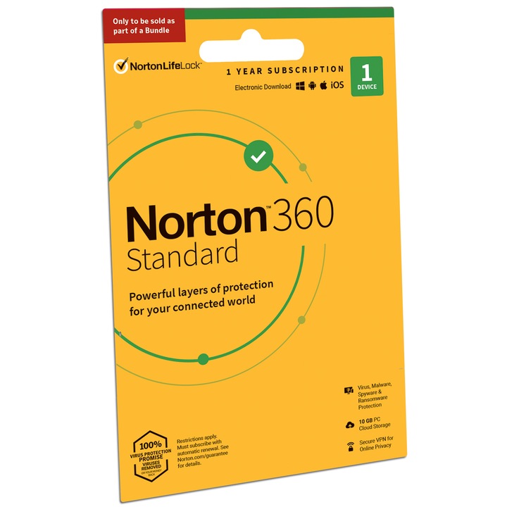 Norton 360 Standard STD 10GB HU 1 Felhasználó 1 eszköz 12 hónap Antivírus