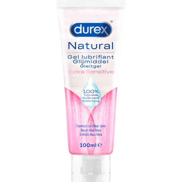 Durex - Lubricant Natural Extra Sensitive vízbázisú síkosító, 100ml