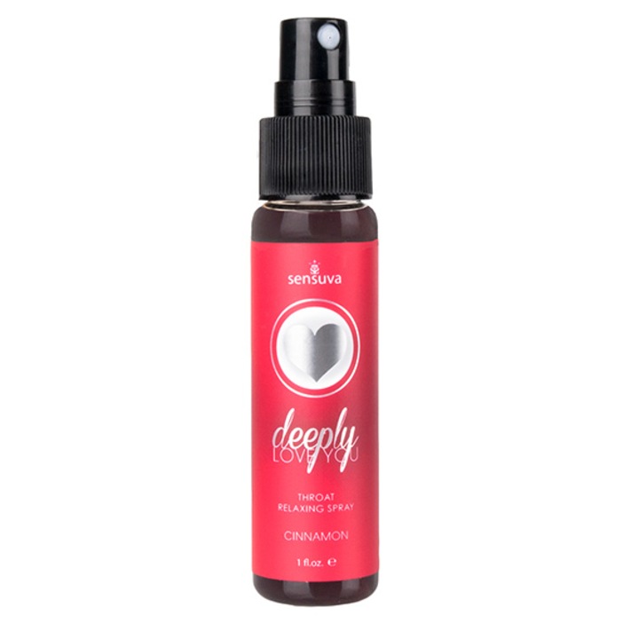 Sensuva - Throat Relaxing Spray Cinnamon fahéj ízű toroknyugtató spray, a torok izmainak ellazításához, 30ml