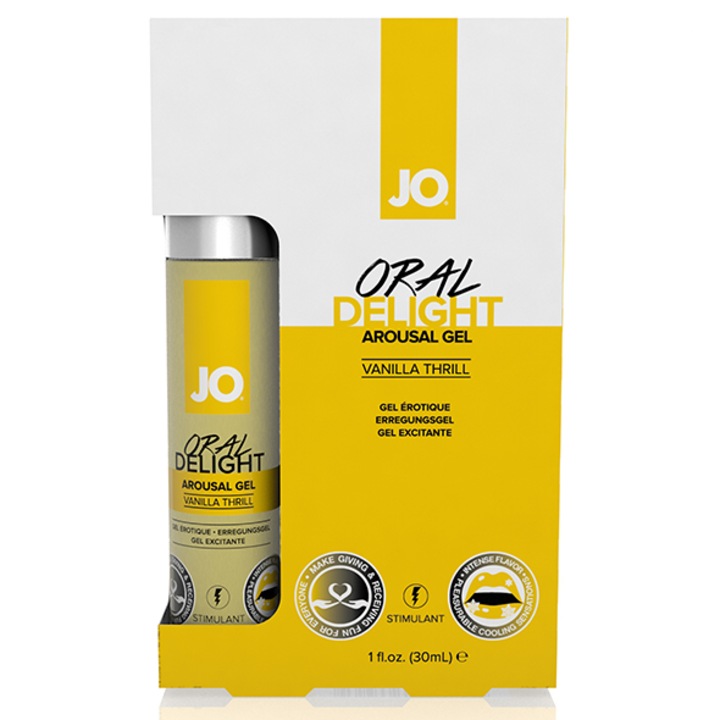 System JO - Oral Delight Vanilla Thrill vanilia ízű síkosító, 30ml