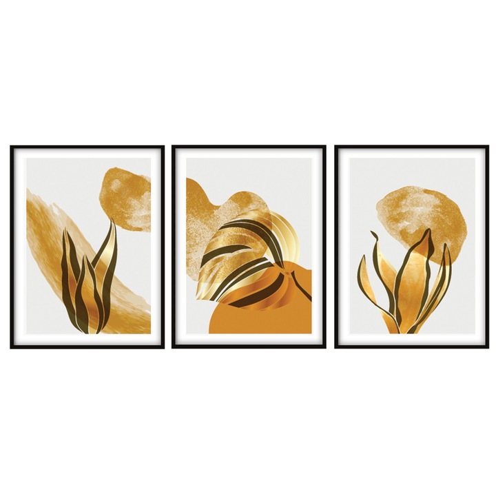 Poster decorativ cu rama, PoStar, P2133, MDF, Multicolor