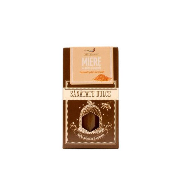 Miere cu polen si propolis, Sanatate Dulce, 260 g