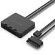 Kit 3 ventilatoare si controler RGB NZXT F120 RGB, Alb