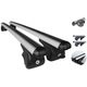 Set 2 bare transversale portbagaj Bold Bar V1 pentru SSANGYONG ACTYON / KORANDO / KYRON, SUV, Omologate TUV, aluminiu, antifurt, Montare pe bare longitudinale, culoare argintiu