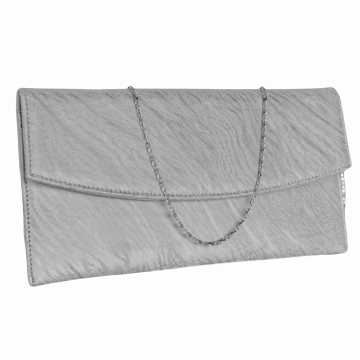 Плик за повод от естествена велурена кожа, текстурирано сив