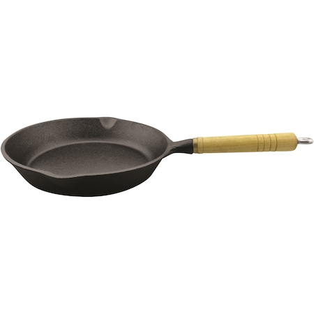 Tigaie cu maner detasabil Cooking by Heinner, fonta pura, maner din lemn, 23X4cm