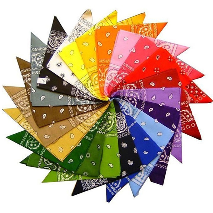 Set 20 bandane, Kaypsre, Poliester, 54x54 cm, Multicolor