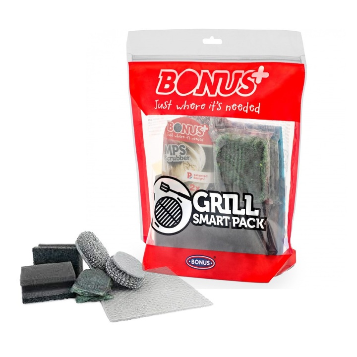 7 darabos készlet, Grill Smart Pack grillek tisztításához és karbantartásához