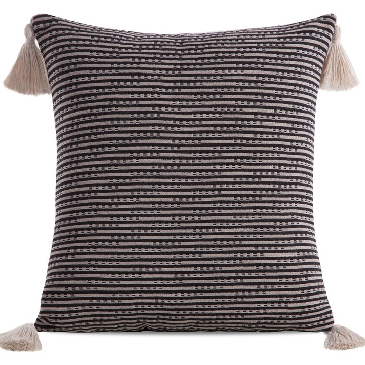 Fata de perna decorativa Boho-6 45x45 Eurofirany negru