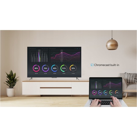 Телевизор TCL QLED 65C635, 65" (164 см), Smart Google TV, 4K Ultra HD, Клас F
