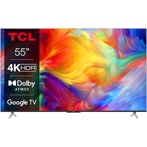 Televizor TCL LED 55P638, 139 cm, Smart Google TV, 4K Ultra HD, Clasa