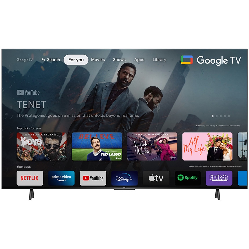 Televizor TCL LED 75P635, 189 cm, Smart Google TV, 4K Ultra HD