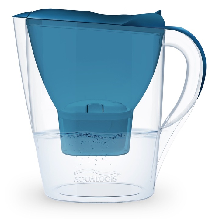 Филтрираща кана Aqualogis Harmony, Пластмасова, 2.6 л, Син
