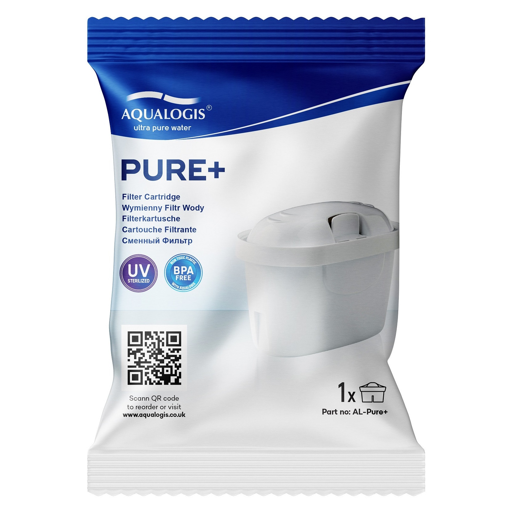Filtration Chlore Goût économie Carafe Filtrante Aqualogis Harmony 2.6L Avec Cartouche Pure+ - Économique Et Pratique Pour Frigo