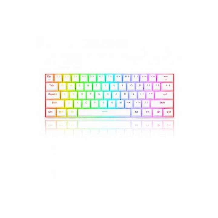 Клавиатура за игри Redragon Draconic K530W RGB PRO, механична, Bluetooth, бяло RGB осветление