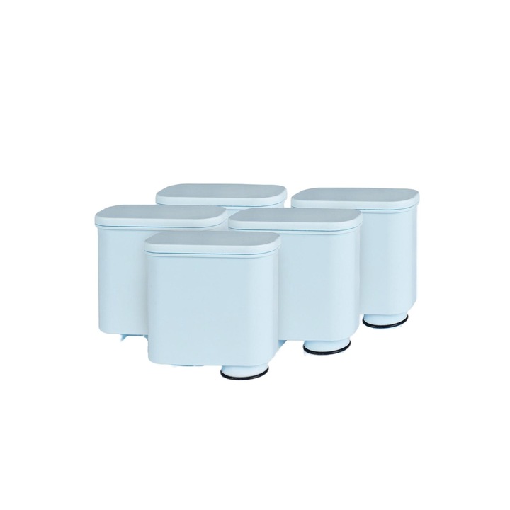 Set 5 filtre de apa pentru espressoare Saeco/Philips, Aqualogis, AL-Clean, 150 L, Albastru