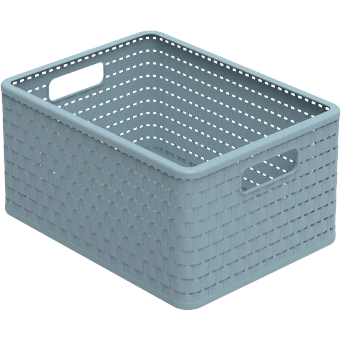 Кутия за съхранение Rotho Country синя пластмаса 18 L 36.8 x 27.8 x 19. ...