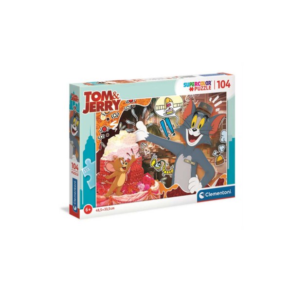 104 db-os SuperColor puzzle - Tom és Jerry Clementoni 27515 - eMAG.hu