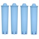 Set 4 filtre de apa pentru espressoare Jura, Aqualogis, AL-Blue, 50 L, Albastru