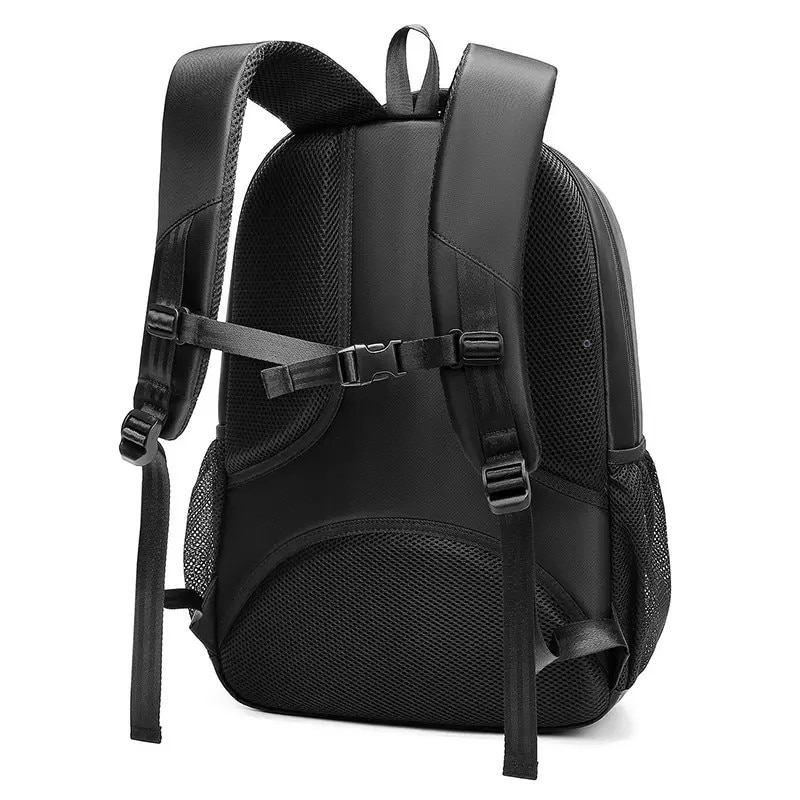 Rucsac laptop 15.6", casual, impermeabil, cu buzunar antisoc, Escalate, 33.5x14x48 cm, Negru