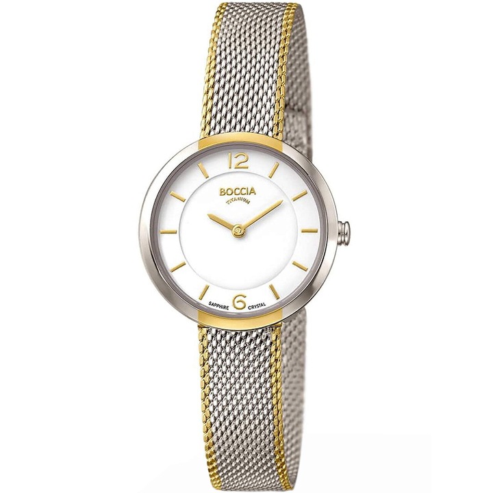 Ceas de dama Boccia 3266-06, Quartz, 28mm, 5ATM